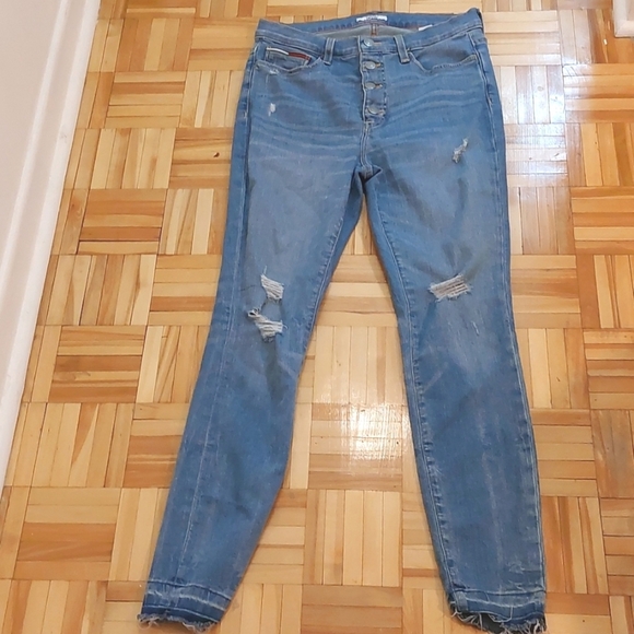 Tommy jeans high rise leggings size 8 - Picture 1 of 10